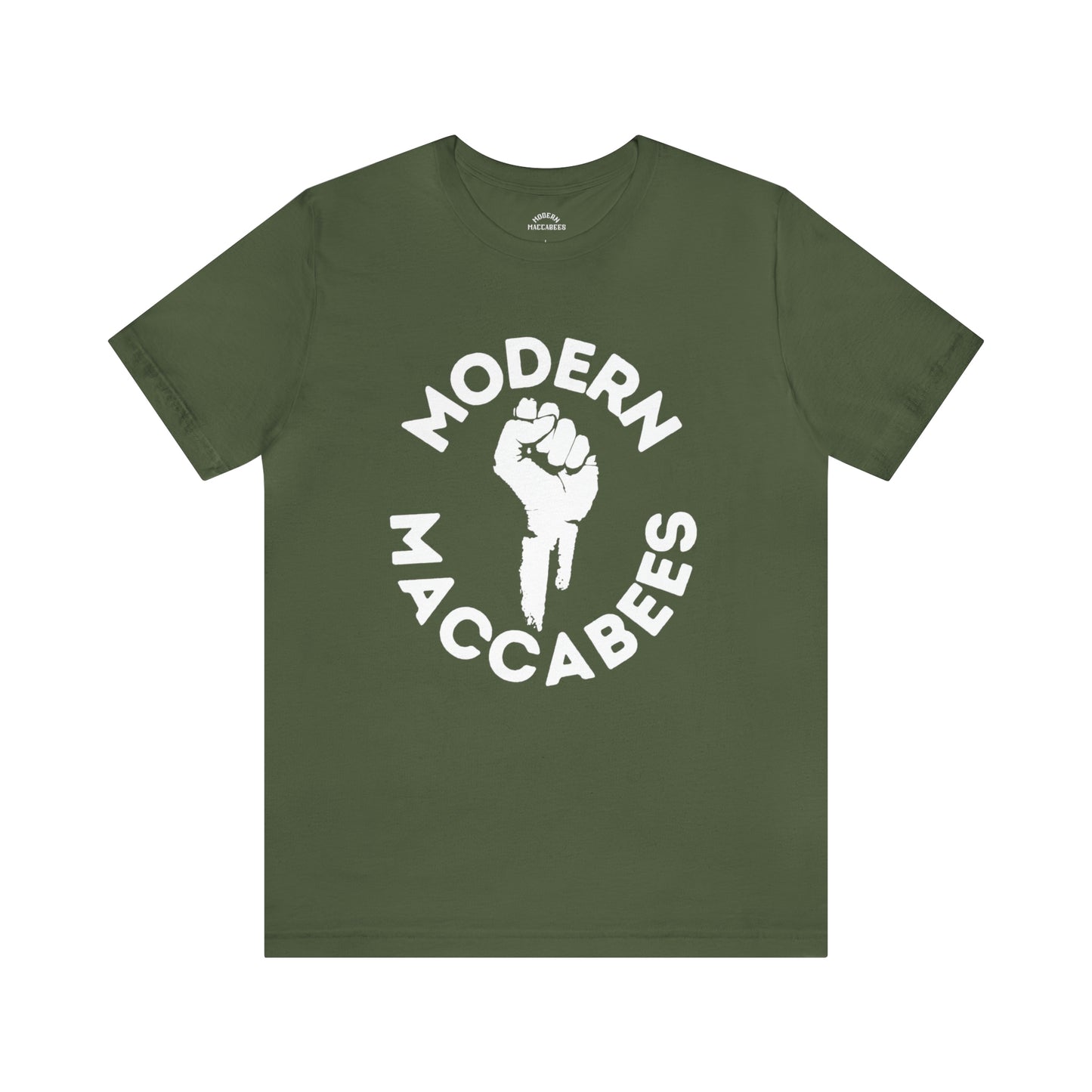 Modern Maccabees Logo with Script Short Sleeve Tee