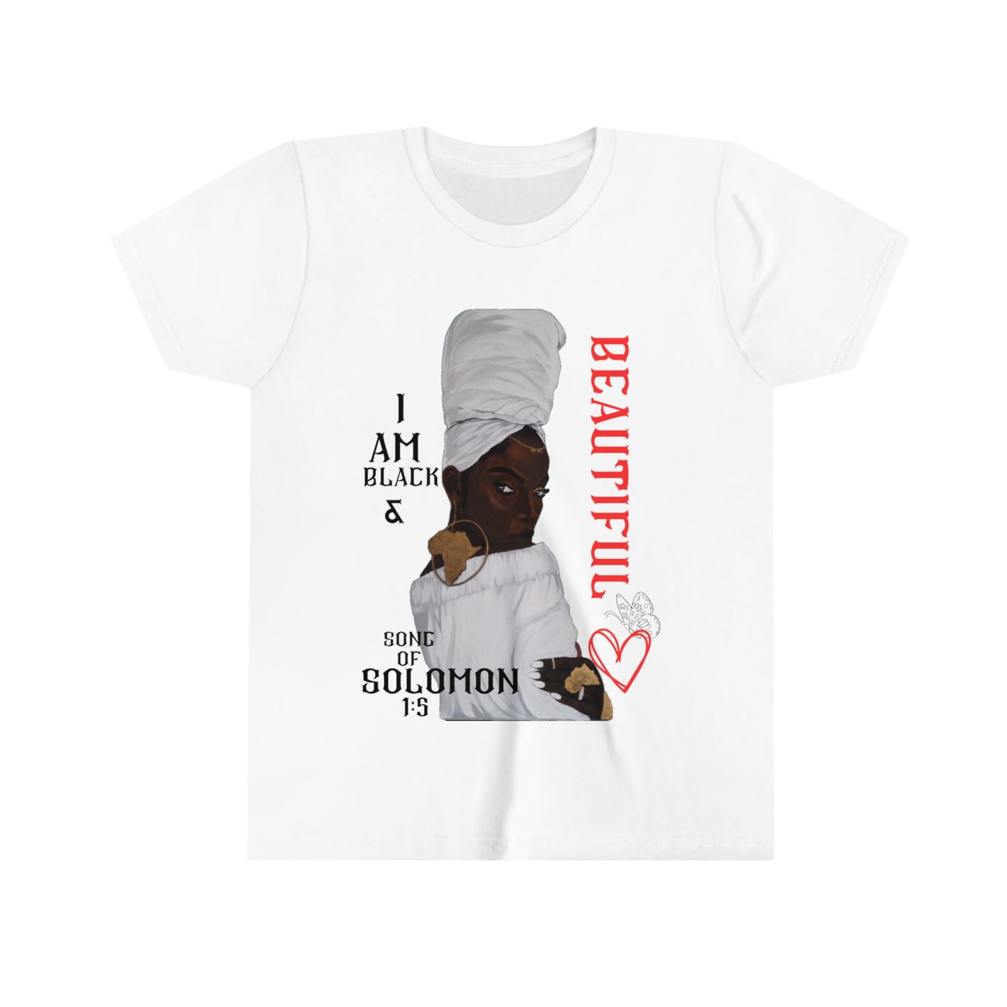 I am Black And Beautiful Youth short sleeve T-Shirt