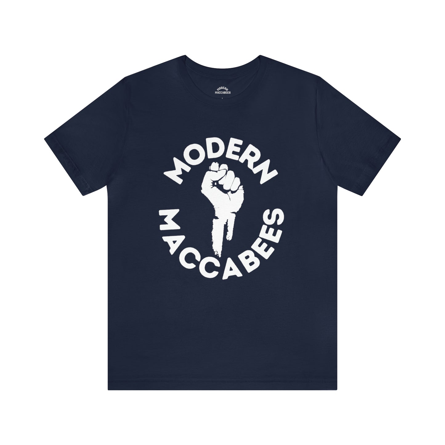 Modern Maccabees Logo with Script Short Sleeve Tee