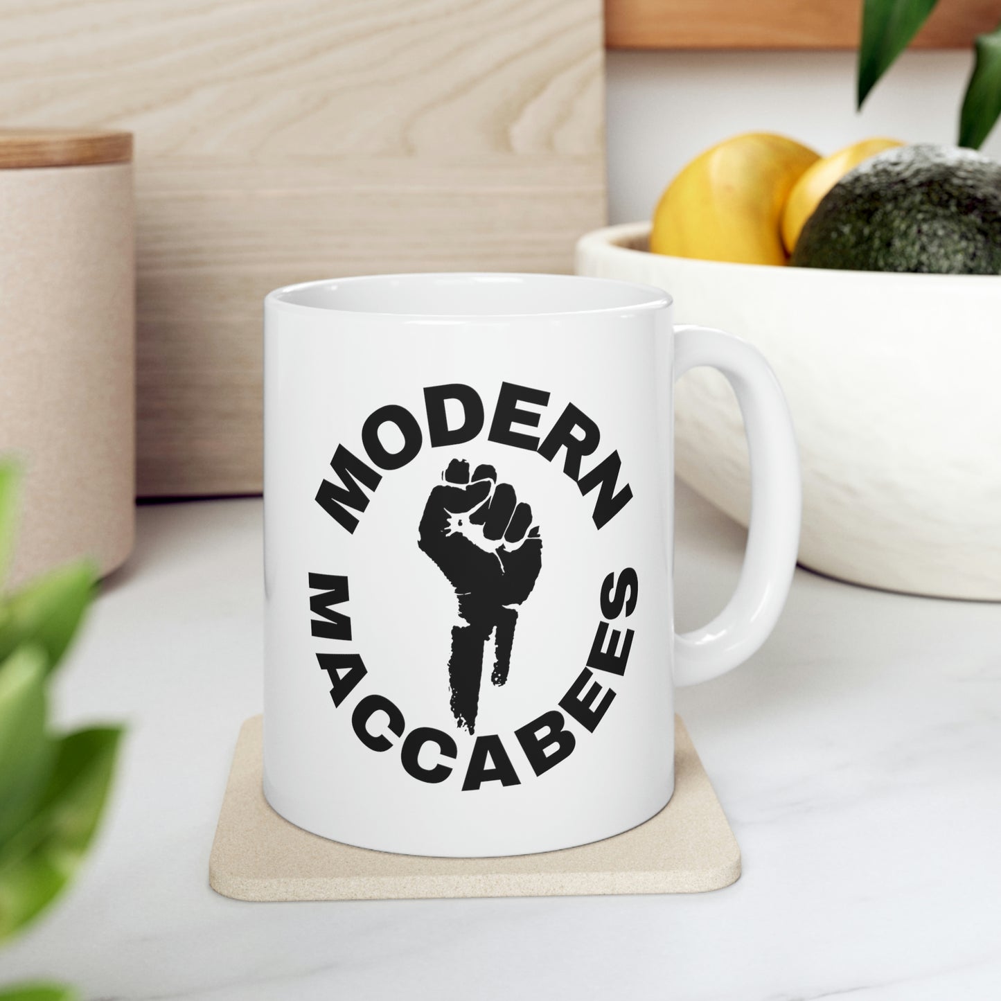 Modern Maccabees 11oz White Mug