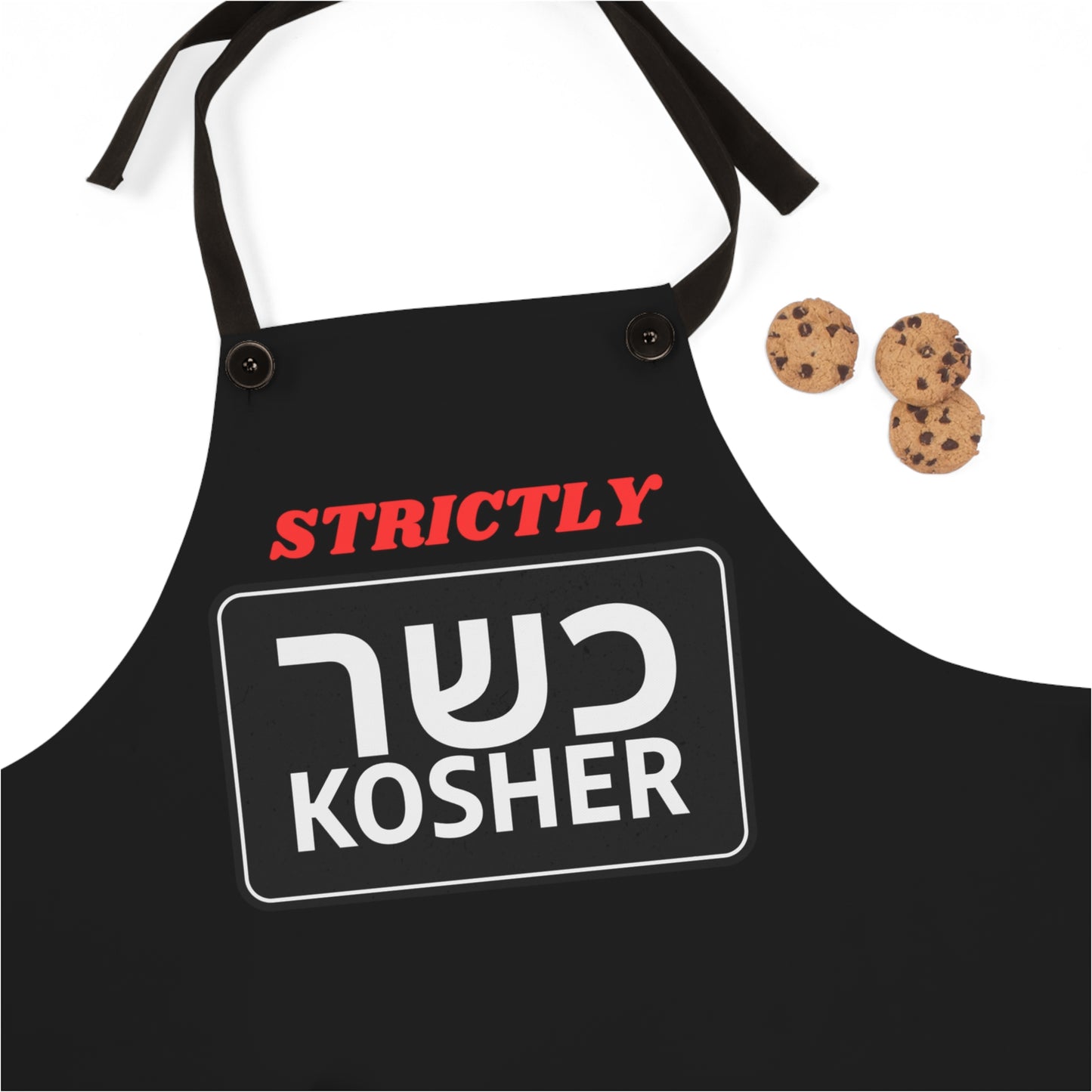 Strictly Kosher Black Apron