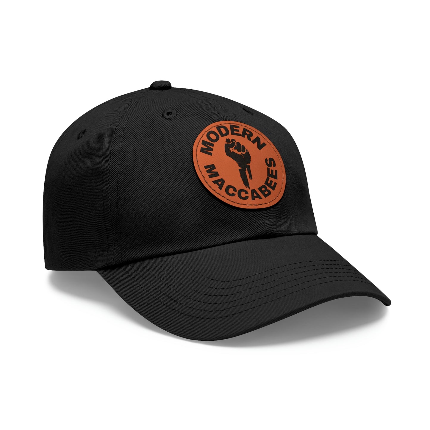 Modern Maccabees Dad Hat with Leather Patch (Round)