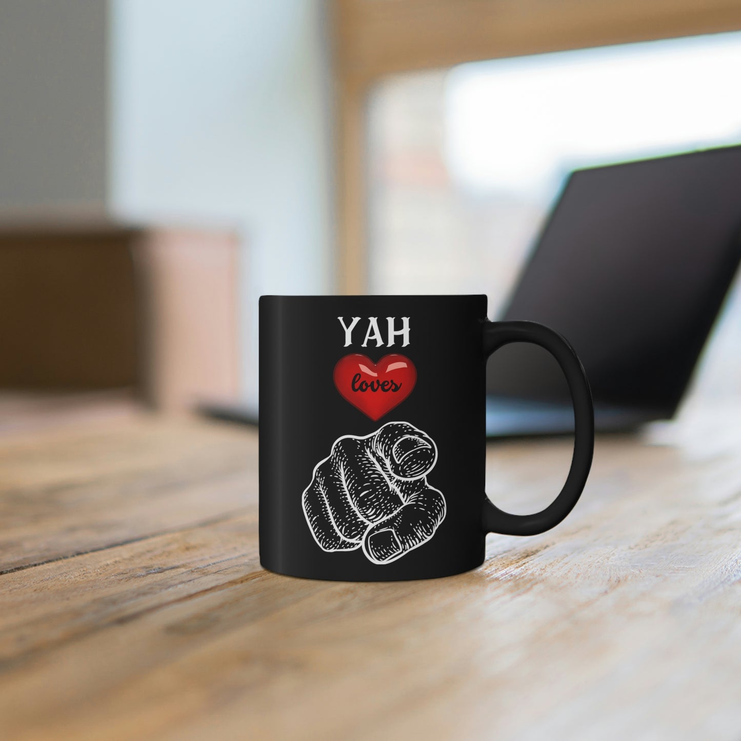 YAH Loves 11oz Black Mug