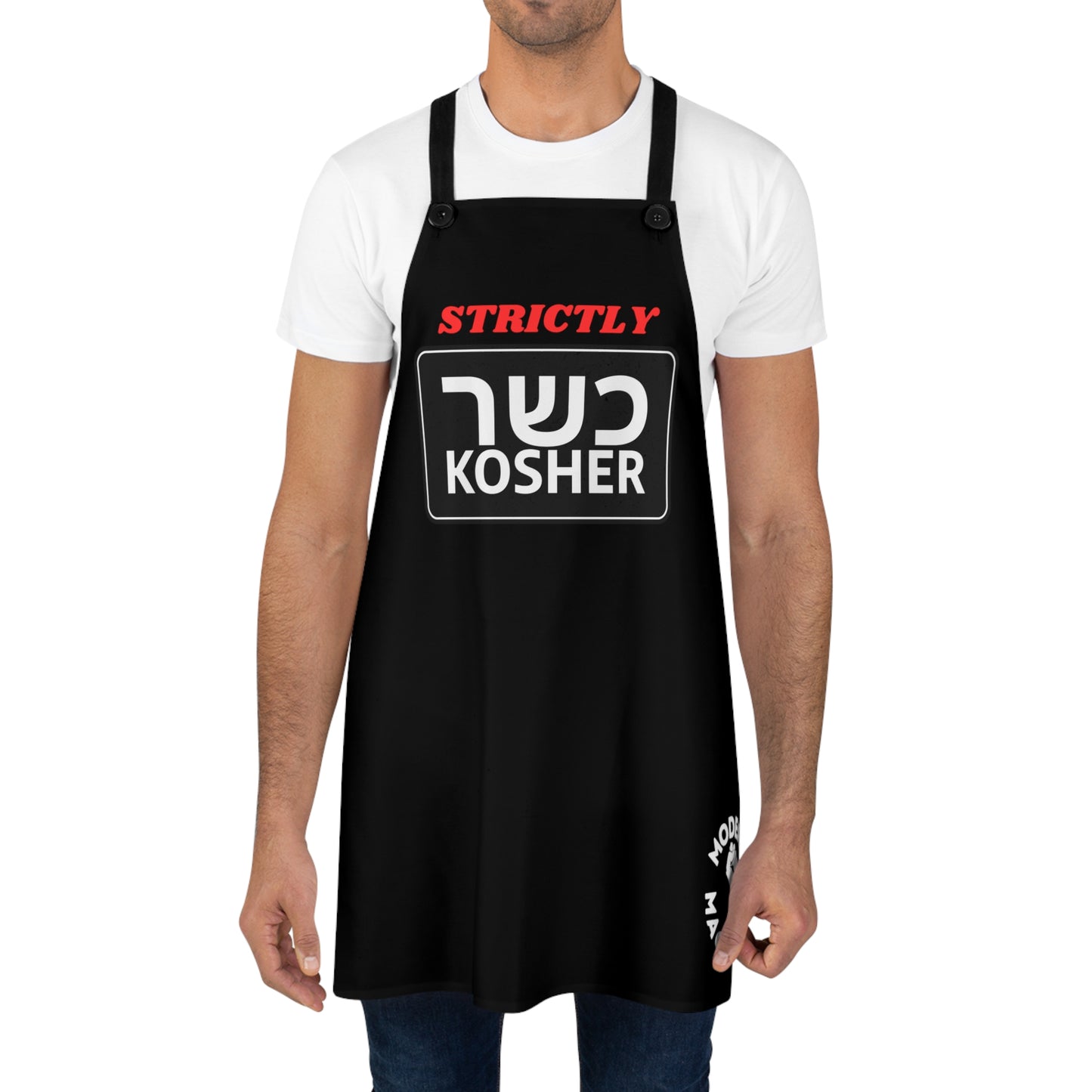 Strictly Kosher Black Apron