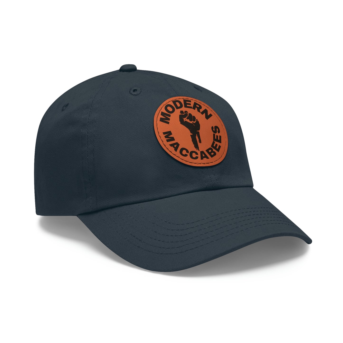 Modern Maccabees Dad Hat with Leather Patch (Round)