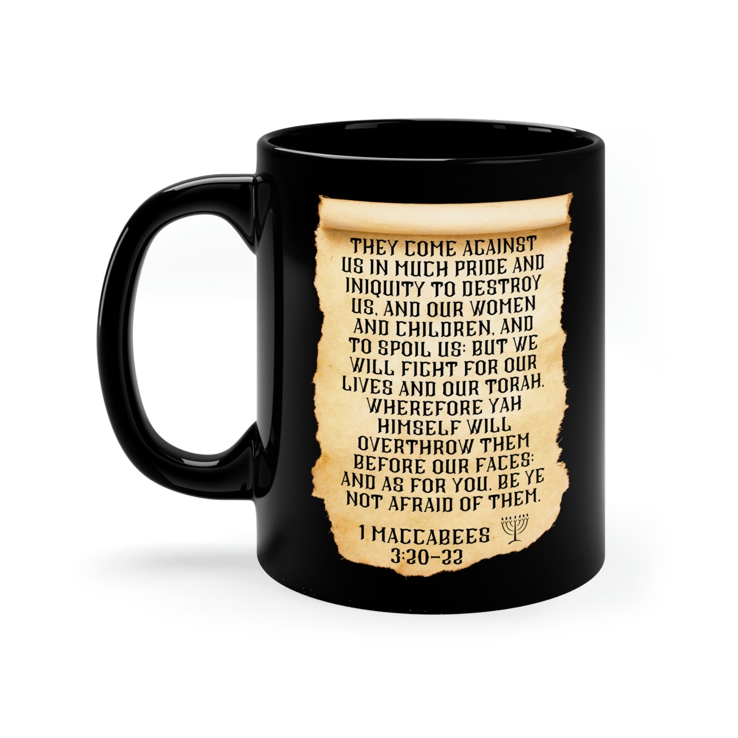 Modern Maccabees 11oz Black Mug