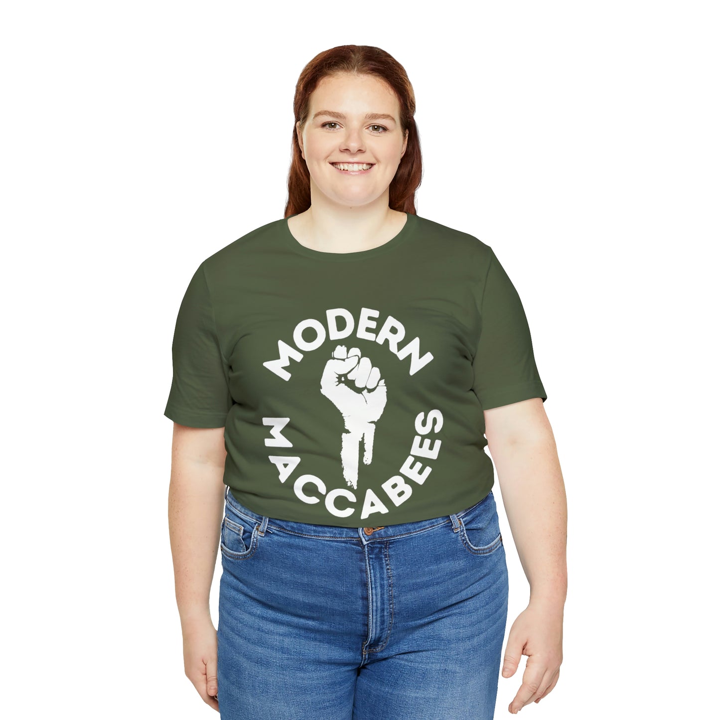 Modern Maccabees Logo with Script Short Sleeve Tee