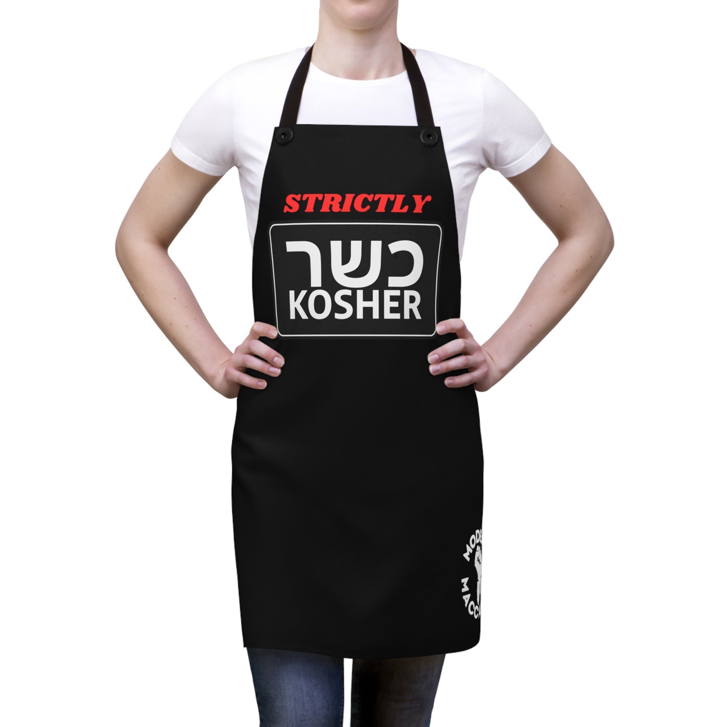 Strictly Kosher Black Apron