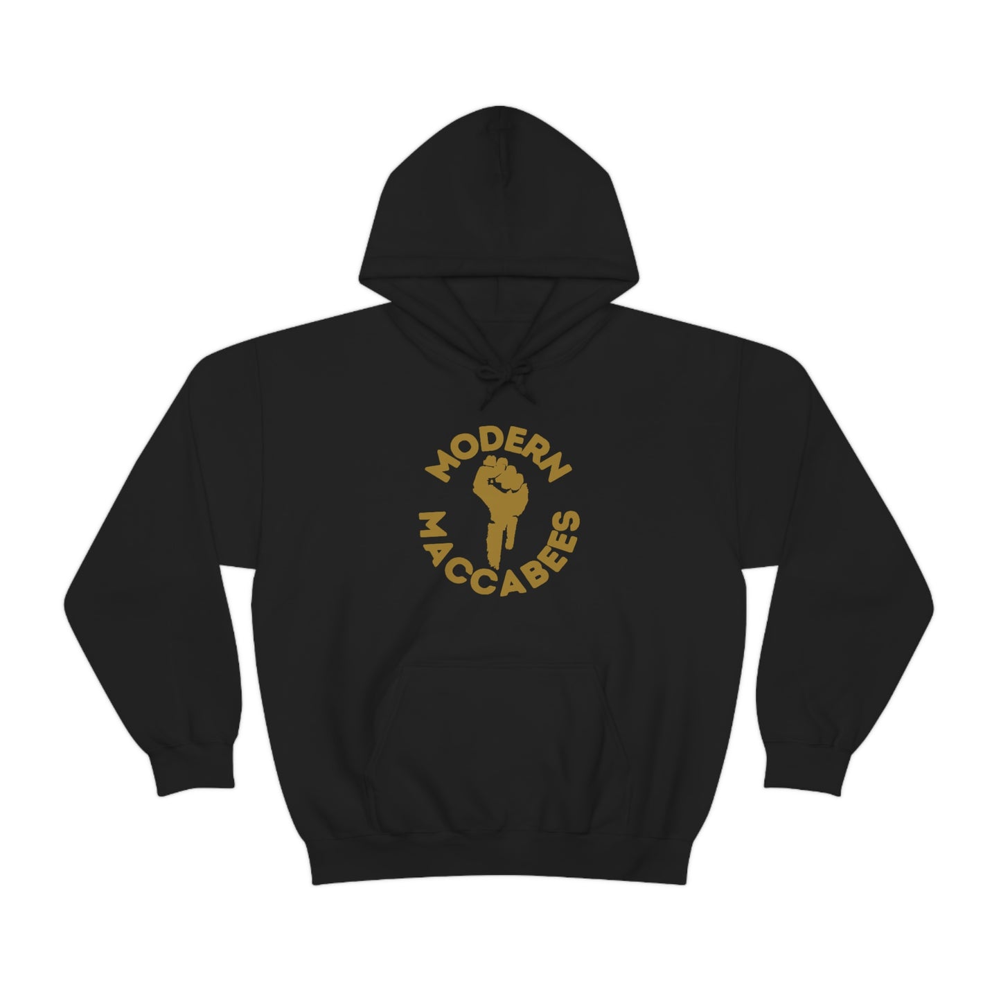 Modern Maccabees Logo With Script Hooded Sweatshirt