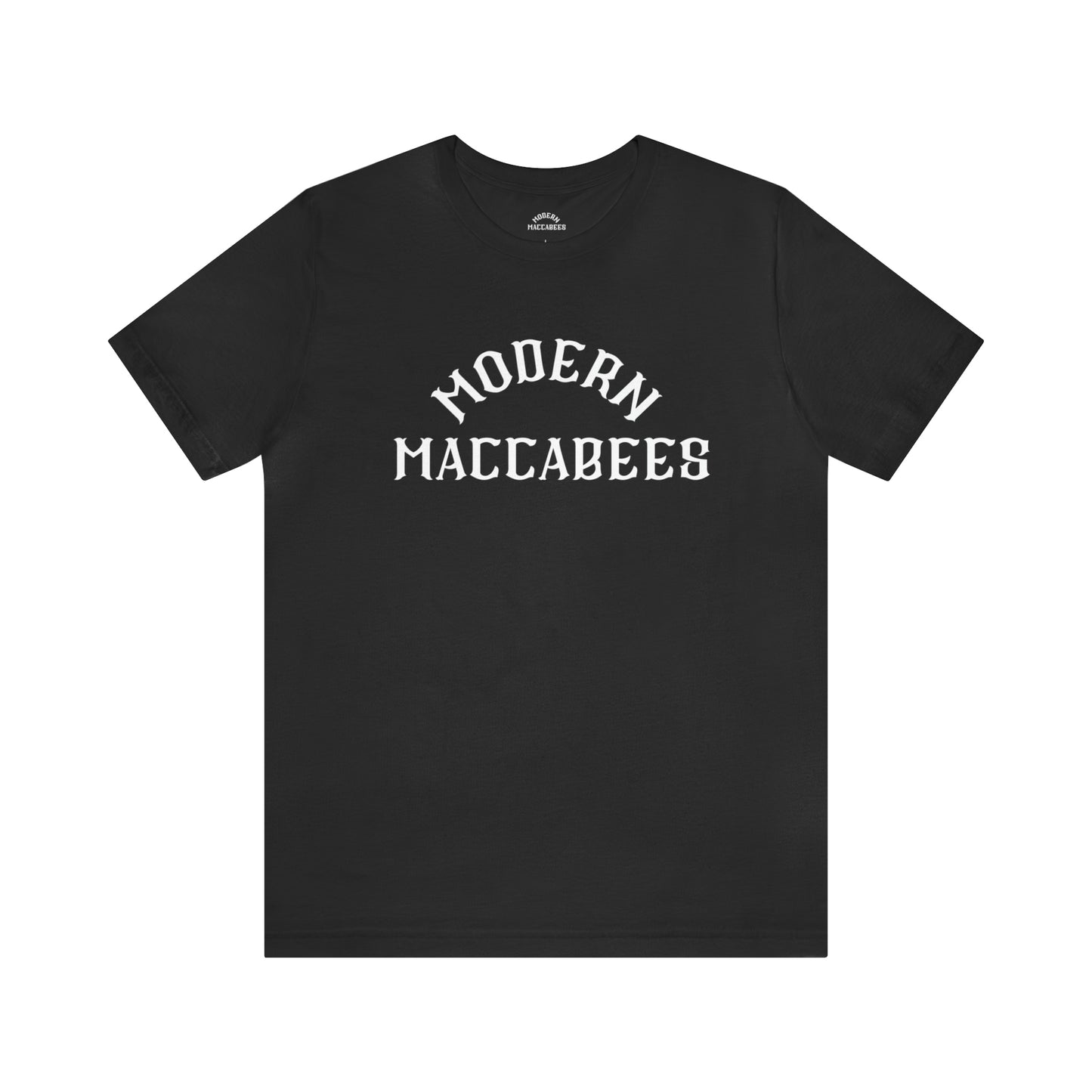 Modern Maccabees White Print Short Sleeve Tee