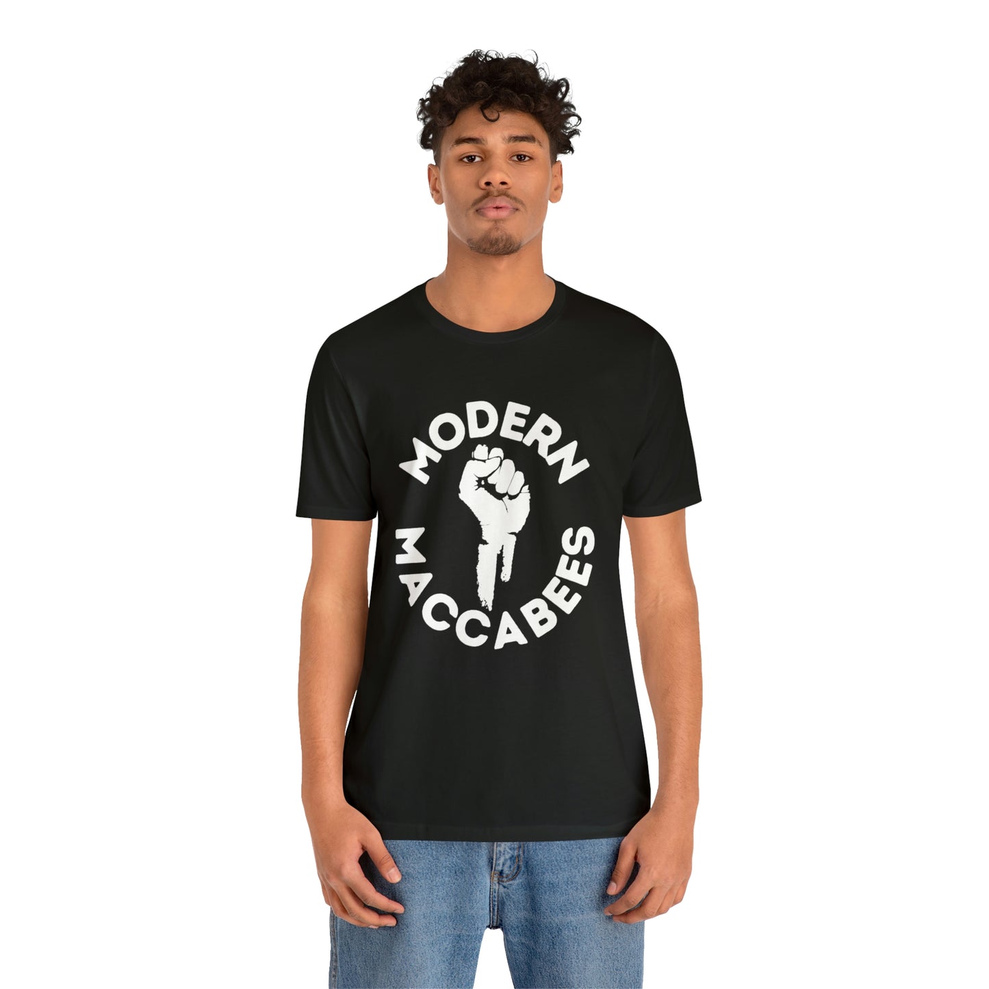 Modern Maccabees Logo with Script Short Sleeve Tee