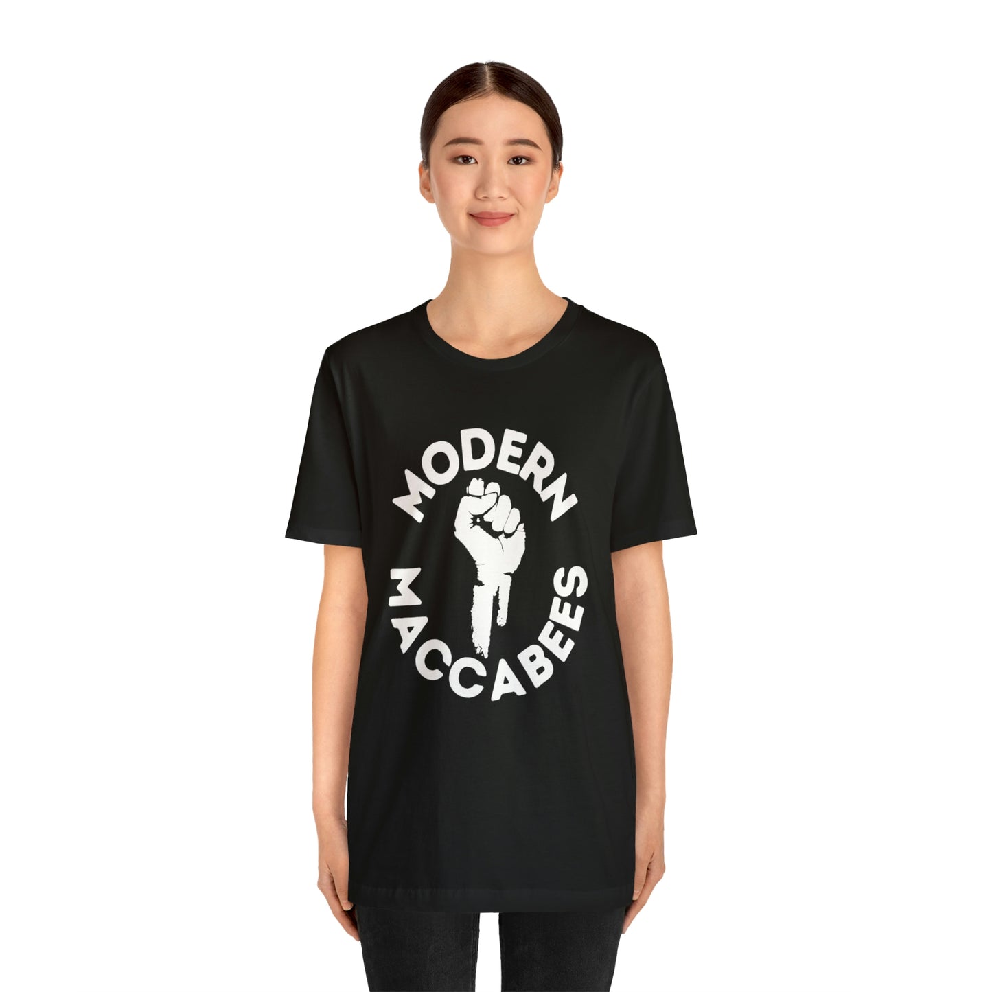 Modern Maccabees Logo with Script Short Sleeve Tee